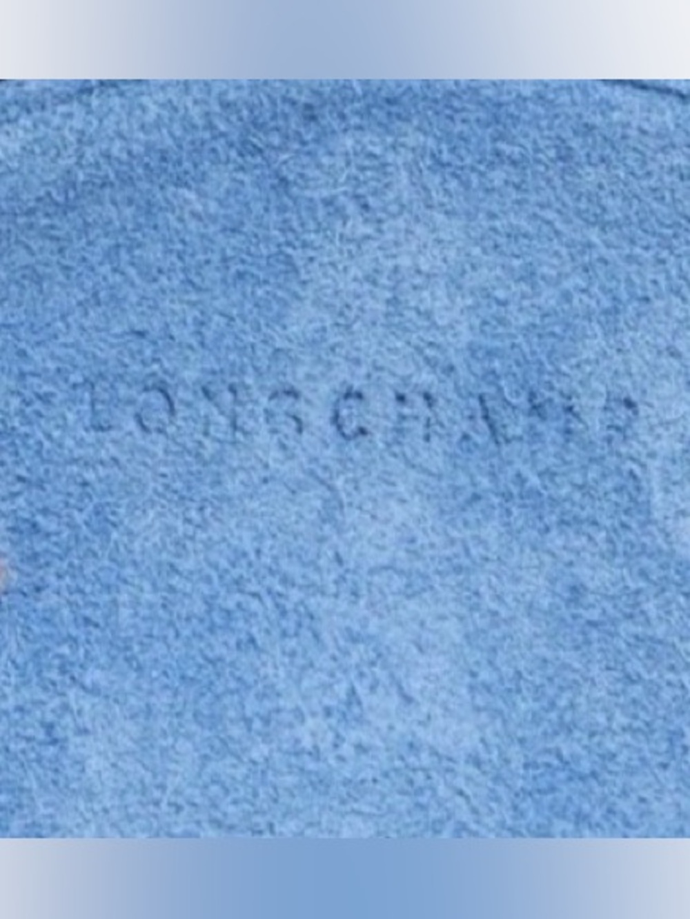 Longchamp Cavalcade Round Suede Belt Bag in Blue NWT - Picture 7 of 10